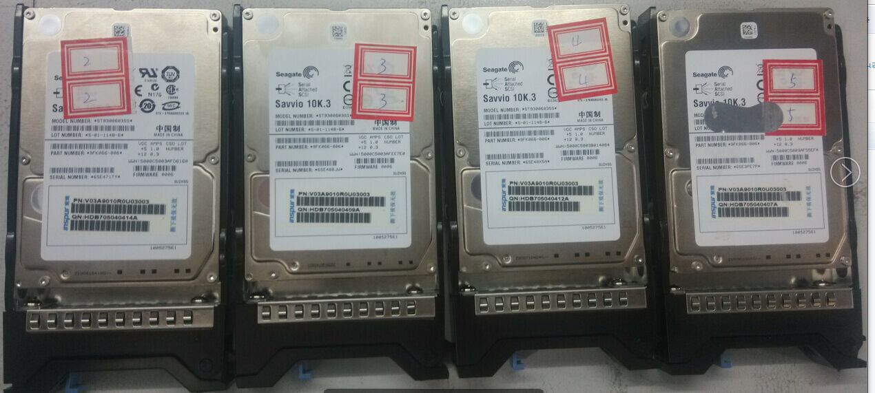 ST数据恢复4块SAS 300GB硬盘组成RAID5，4号硬盘掉線(xiàn),服務(wù)器无法启动。